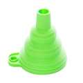 Mini imbuto pieghevole in silicone verde con foro per appendere per la cucina - Grande Verde - Sfuso