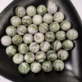 Polished natural green aventurine stone spheres for feng shui and massage healing - 25mm No Hole Sphere / Auspicious Jade