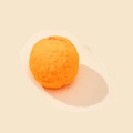 Balle en peluche orange pour chat avec texture douce en fibres pour mâcher et jouer - Balle Rebondissante de 3,8cm (1 Pièce) / Orange