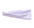 Bandeau de yoga élastique blanc en coton pour la course et le fitness en tissu doux - Blanc