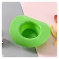 Creative green cowboy hat shaped plastic bowl for ice cream and snacks storage - Green