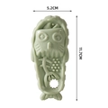 Jouet à mâcher pour chien en forme de poisson vert clair avec texture, hauteur 11,7 cm - Vert