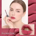 Matte velvet lip mud in shade k07 Drunk Pink with applicator and soft peach tones - 6.5g / New K07 Tipsy Pink