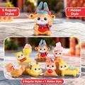Cute animal resin blind box figurines with crystals and traditional festive theme - Random 1PC / Random / Wealth Lucky Horse Little Bean (A112)