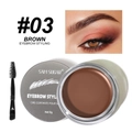 SAM SUGAR #03 Brown Eyebrow Styling Gel Wax with dual-ended brush for wild brows - Brown