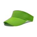 Classic grass green open top sun visor hat in breathable cotton for outdoor sports - One Size / Light Green
