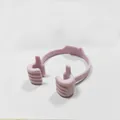Lavender thumb-up gesture phone stand with soft-touch matte finish and flexible grip - Nordic Pink