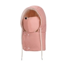 Maschera invernale termica rosa con fodera in pile e bottoni a pressione - Rosa