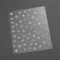 Silver snowflake and star nail art stickers TL-303 for winter DIY manicure - TL-303 Transparent Glass Shattered Snowflake (TL-303)