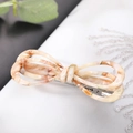 French style acetate hair clip with marble texture bow design on a white background - 5# Beige Coffee Marble