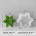 Moule en silicone flocon de neige pour bougies et savon avec dimensions précises - Flocon de Neige H-0095