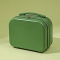 Mini 14-inch green hardshell cosmetic suitcase with top handle and zip closure - 14" / 069# Fruit Green