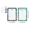A4 magnetic acrylic weekly calendar set with 6 markers and Christmas theme shopping list - TYU059 Dual Board Set (With 6 Pens)