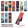 DIY diamond painting bookmark kit with 10 landscape designs and complete tools - Nature