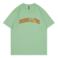 T-shirt varsity Sturniolo Triplets vert clair avec imprimé Fresh Love orange - Vert Haricot