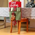 Coprisedia natalizio con renna in rosso e verde e scritta Merry Christmas 45x52cm - Pupazzo di Neve Bianco Crema