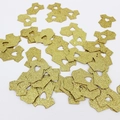 Coriandoli dorati a forma di body neonato con cuore per decorazione tavolo battesimo - Tutina Oro