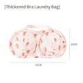 Orange tulip mesh laundry bag for bras, double-layered 35x20cm protector with pink strap - Tulip Bra Bag - 1PC