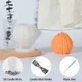 DIY Kerzen-Set mit Lebenssamen Silikonform, 50 Dochten und Dochthalter-Werkzeug - Lebenssamen-Kerzenform + Werkzeugset 1