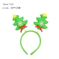 Christmas tree headband with green felt, red bow and yellow star for kids party gift - Green Christmas Tree Spring Headband