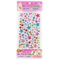 Colorful star and round crystal rhinestone sticker set for DIY scrapbooking and crafts - Large Star (Patterned Card)