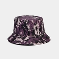 Dettaglio del cappello alla pescatora mimetico digitale viola con motivo a pixel outdoor - M (56-58cm) / Camo Digitale Viola (3#)