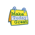 Spilla in metallo a forma di calendario con scritta Make Today Great e colori vivaci - Calendario-Make Today Great
