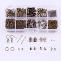 Kit accessori per gioielli fai-da-te con fermagli a moschettone in bronzo antico - Scatola Singola / Bronzo Antico