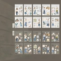 Office worker theme washi and PET sticker set for vintage journal scrapbooking - Office Worker