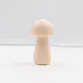 DIY wooden mushroom toy for painting with specific dimensions for creative home decor - (25×45mm) Round Head Mushroom