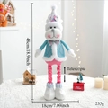 Détail du renne de Noël télescopique avec dimensions de 48cm de hauteur et 18cm de largeur - Rose Bleu Renne