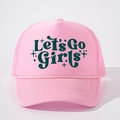Cappellino trucker rosa Let's Go Girls con rete traspirante e dettaglio corda - Taglia unica / Rosa