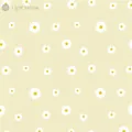 Floral waterproof flower wrapping paper in pale goose yellow with daisy pattern print - Fresh Like You / Light Primrose Yellow