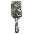 Cute dark blue air cushion hairbrush with cartoon sloth pattern and hanging hole - Sloth Pattern Gray Base