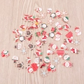 Assorted colorful enamel Christmas charms including Santa, snowman and snowflakes for DIY - Christmas Mixed Styles (YD1331 Mixed)
