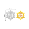 Snowflake silicone mold for Christmas snowman pendants and DIY resin keychain crafts - Snowman