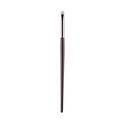 Single eye makeup brush with black handle and silver ferrule for eyeshadow blending - Slanted Eyeshadow Brush (White Pony Hair)