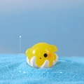 Miniature yellow octopus resin figurine for micro landscapes, size 1.6cm by 2cm - No. 5 Yellow Octopus
