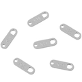 Silver stainless steel lobster clasp bead connector with K14 engraving for DIY jewelry making - Extender Chain Drop Charms 3.6x11mm Hole 1mm (50pcs/Bag) / Steel