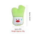 Cute green onion plush catnip toy with embarrassed face expression, 10.5cm height - Awkward Green Onion