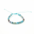 Handmade bohemian braided surf bracelet featuring multi-color cotton thread adjustable cord - US 5