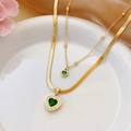 Double Layer Green Heart