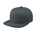 Vista dettagliata cappello baseball grigio con fori di ventilazione tagliati al laser - XL (60cm+) / Verde Scuro