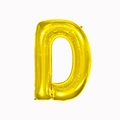Golden letter D aluminum foil balloon for birthday and wedding party decorations - 16-inch Gold Slim Letter Aluminum Foil Balloon (d)