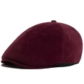 Coppola classica in camoscio bordeaux con finitura opaca e silhouette vintage - Regolabile / Borgogna