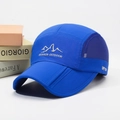 Royal blue quick-dry outdoor mountain cap with mesh vents and UPF 50+ sun protection - Adjustable / Sapphire Blue