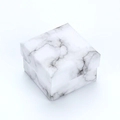 Elegant square marble pattern jewelry gift box with a removable lid for storage - Marble White / 5*5*3 Ring Box