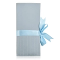 Blue makeup brush storage bag with elegant ribbon bow and multiple functional slots - Blue