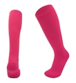 Knee-high rose red children football socks with thickened towel sole and elastic support - Pink