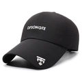 Lightweight breathable mesh baseball cap in black with 3D letters and silver icon - One Size(Adjustable) / Black